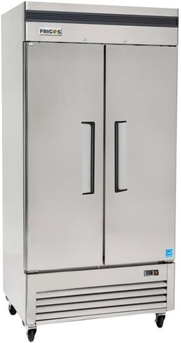 Frigos Premium FGP-RF-2DBC/40 40" Reach-In Refrigerator Double Solid Door 35 Cu Ft Silver - Ideal for Commercial Kitchen Commercial Storage Capacity - Included Liftgate in Kuwait