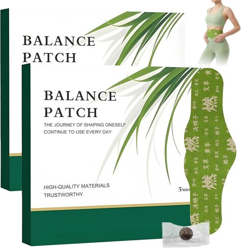 2 صندوق من وسادة التوازن العشبية، رقع السرة العشبية، راحة طويلة الأمد للبطن (صندوق واحد 5 قطع) in Kuwait