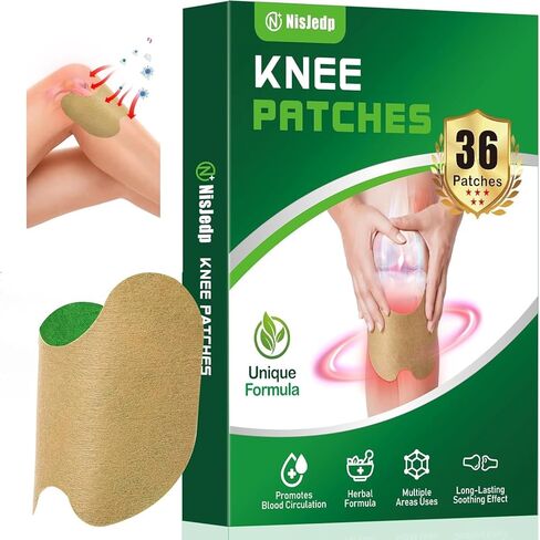 رقعات تخفيف الآلام، 36 قطعة - تركيبة عشبية طبيعية لتخفيف آلام المفاصل والعضلات، تخفيف آلام المفاصل لمدة 8 ساعات للركبة والظهر والرقبة وآلام الكتف in Kuwait