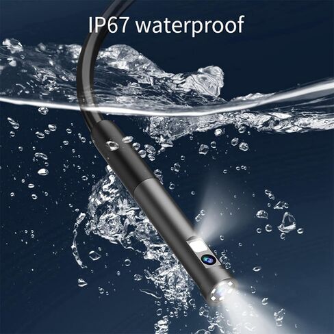 Relogic TypeC Endoscope 7.9mm Camera, IP67, Built in LED Lights, for Android iOS, Ideal for HVAC Inspection, Automotive Parts Assembly (Dual Lens) in Saudi Arabia
