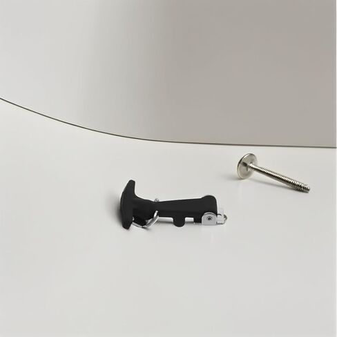 قطعتان من المطاط المقاوم للصدأ ممتص للصدمات على شكل حرف T، قفل غطاء مرن لمحركات المركبات، وصناديق الأدوات، والمبردات، والمعدات الخارجية in Kuwait