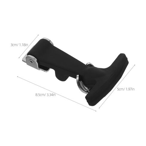 NUOBESTY 2pcs Rubber Hood Catch with Stainless Steel Brackets, Flexible T-Handle Draw Latches for Tool Box Cooler Truck Engine Hood, Rubber Elastic Shock-Absorbing Buckle for Industrial Use in Saudi Arabia