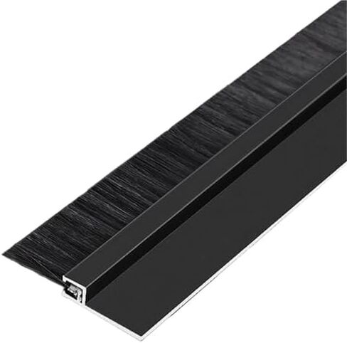 100cm Aluminum Alloy Strip Brush - Industrial Dust Seal for Cabinet Doors, Water Retaining Tool, Bottom Sealing Strip (20cm, F, 250mm) - Durable & Effective Dust Prevention in Saudi Arabia
