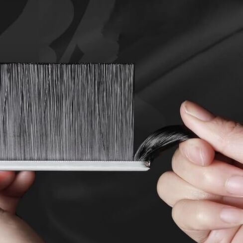 100cm Aluminum Alloy Strip Brush - Industrial Dust Seal for Cabinet Doors, Water Retaining Tool, Bottom Sealing Strip (20cm, F, 250mm) - Durable & Effective Dust Prevention in Saudi Arabia