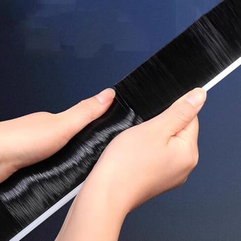 100cm Aluminum Alloy Strip Brush - Industrial Dust Seal for Cabinet Doors, Water Retaining Tool, Bottom Sealing Strip (20cm, F, 250mm) - Durable & Effective Dust Prevention in Saudi Arabia