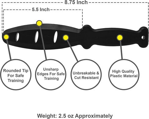 MACS Plastic Boot Training Self Defence Combat Practice Knife Martial Arts Weapon 10.75" in Kuwait