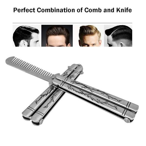 Funtuan Dragon Totem Stainless Steel Practice Butterfly Knife Trainer and Comb Knife Trainer in Kuwait