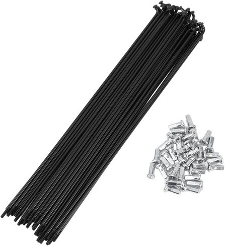 36 Set 12G Bicycle Spokes 223mm Bike Wheel Spokes 45 Steel Black in Kuwait