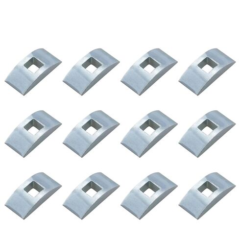 12PCS Square Hole Nuts with Half Moon Washers Stainless Steel Furniture Assembly Connectors Silver for Wooden Railing Spacer Fixing and Linking in Saudi Arabia