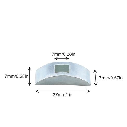 12PCS Square Hole Nuts with Half Moon Washers Stainless Steel Furniture Assembly Connectors Silver for Wooden Railing Spacer Fixing and Linking in Saudi Arabia