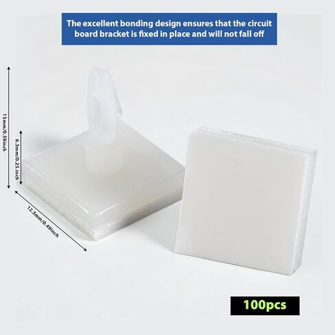 100 Pcs PCB Standoffs 0.25 Inch Supporting Height Adhesive Circuit Board Standoffs Plastic Insulated Standoff Circuit-Board Standoff for PC Board Computer Motherboard in Saudi Arabia