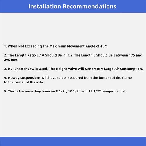 Air Standard Leveling Height Control Valve Kit VS-227 53321-Q120 KD2204 Replacement for Neway Trailer Air Suspensions in Kuwait