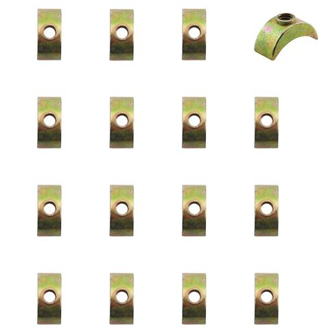 16PCS M6 Half Moon Perforated Nut Washers Spacer Connectors Hardware Accessories Alloy Threaded Lock Washers 4.3g Toothed Crescent-Shaped Connecting Platform in Saudi Arabia