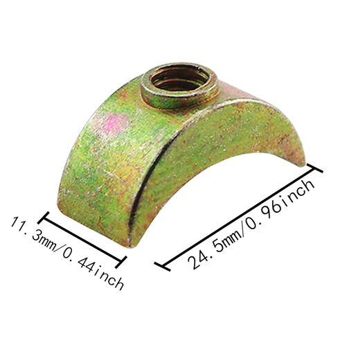 16PCS M6 Half Moon Perforated Nut Washers Spacer Connectors Hardware Accessories Alloy Threaded Lock Washers 4.3g Toothed Crescent-Shaped Connecting Platform in Saudi Arabia