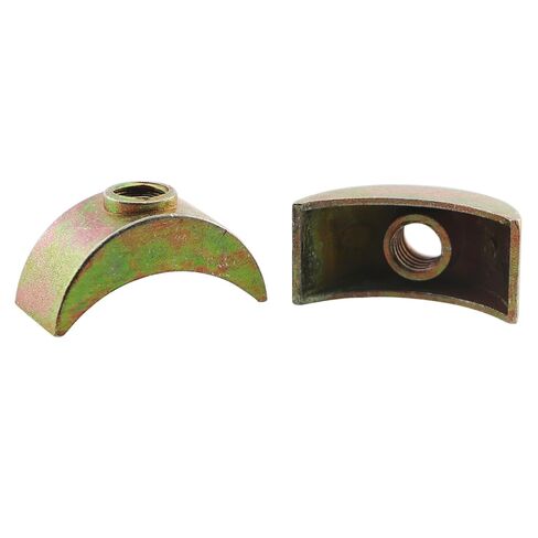 16PCS M6 Half Moon Perforated Nut Washers Spacer Connectors Hardware Accessories Alloy Threaded Lock Washers 4.3g Toothed Crescent-Shaped Connecting Platform in Saudi Arabia
