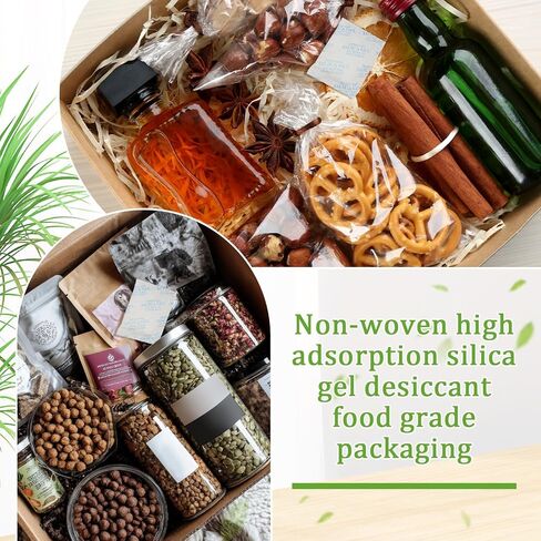 100 قطعة 20 جرام من عبوات جل السيليكا عبوات مجففة لتخزين الطعام الآمن وحزم امتصاص الرطوبة للتوابل والمجوهرات والملابس والأحذية وخزائن البذور الإلكترونية، إلخ in Kuwait