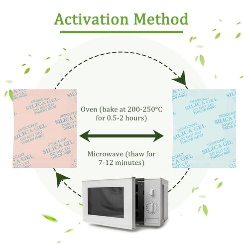 100 قطعة 20 جرام من عبوات جل السيليكا عبوات مجففة لتخزين الطعام الآمن وحزم امتصاص الرطوبة للتوابل والمجوهرات والملابس والأحذية وخزائن البذور الإلكترونية، إلخ in Kuwait