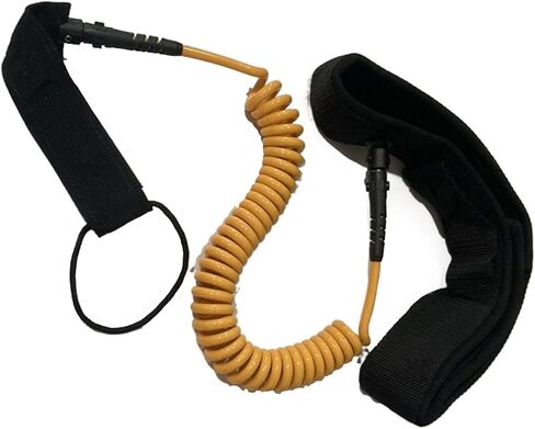 Waist Belt Leash with Paddle Board Coiled Leash for Stand Up Paddle Board Adjustable Quick Release Surfboard Waist Leash Coiled Leash, Black in Saudi Arabia