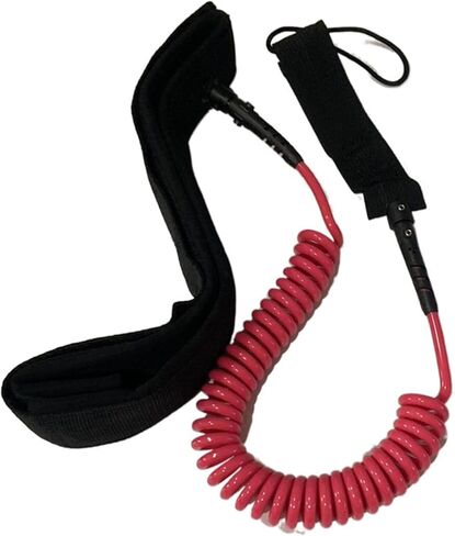 Waist Belt Leash with Paddle Board Coiled Leash for Stand Up Paddle Board Adjustable Quick Release Surfboard Waist Leash Coiled Leash, Black in Saudi Arabia
