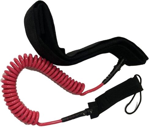Waist Belt Leash with Paddle Board Coiled Leash for Stand Up Paddle Board Adjustable Quick Release Surfboard Waist Leash Coiled Leash, Black in Saudi Arabia