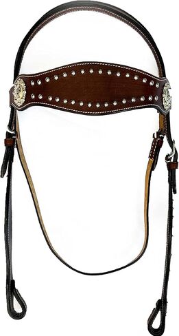 مجموعة Hulara من الجلد البرتقالي المحبب العلوي واللجام الغربي وطوق الصدر، مجموعة تثبيت الرأس وطوق صدر الحصان، طوق صدر الحصان الغربي، مجموعات اللجام الغربي، حامل رأس الحصان وطوق الثدي in Kuwait