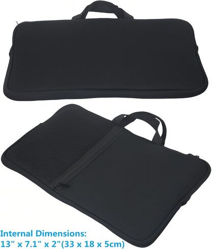 AF-WAN Neoprene Protective Sleeve Case for AKAI Professional MPK Mini MK3 / MPK Mini Play MK3 25 Key USB MIDI Keyboard Controller – Shockproof, Portable Carry Bag with Storage Pocket in Saudi Arabia