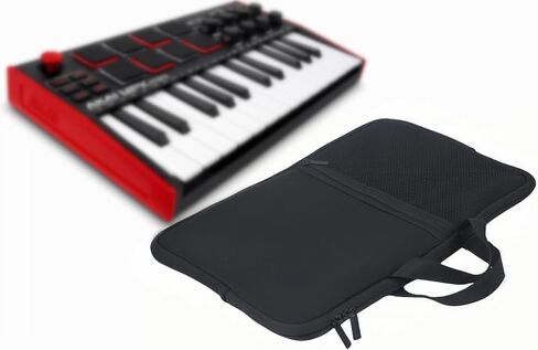 AF-WAN Neoprene Protective Sleeve Case for AKAI Professional MPK Mini MK3 / MPK Mini Play MK3 25 Key USB MIDI Keyboard Controller – Shockproof, Portable Carry Bag with Storage Pocket in Saudi Arabia