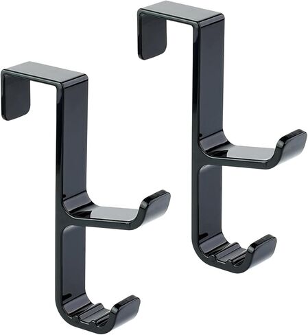 مجموعة NewTalent مكونة من خطافين فوق الباب للقبعة والمعطف (أبيض)، وخطافات فوق الباب للشماعات، وخطافات تعليق الباب، ومنظمات التخزين in Kuwait