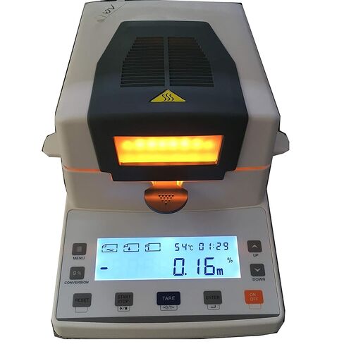 Fast Lab Moisture Analyzer Electronic Moisture Analyzer for Food papermaking Mining Industries Capacity 110g Readability 0.005g 0.10% in Saudi Arabia