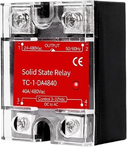 10A 25A 40A 60A 100A مرحل الحالة الصلبة SSR DA مرحلة واحدة DC التحكم AC بالوعة الحرارة 3-32VDC التحكم SSR-10DA 25DA SSR-40DA (40DA) in Saudi Arabia