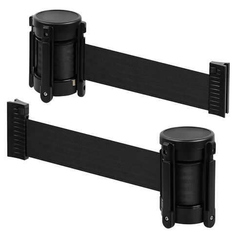 kaiyomi 2 Pack Replacement Belt Head Cassette with Breaking System, 11 Feet Retractable Belt Top for Retractable Belt Stanchion Posts or Wall Mount Retractable Belt Barriers (Black Belt) in Saudi Arabia