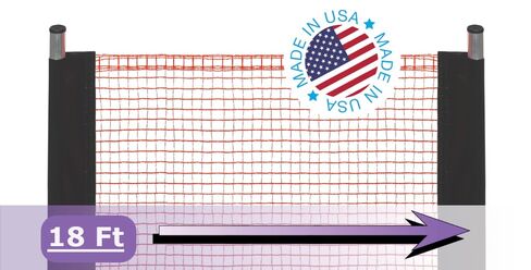 Kidkusion Driveway Safety Net | Not Retractable | Orange | 18' | Outdoor Barrier; Playtime Safety; Yard Safety in Kuwait