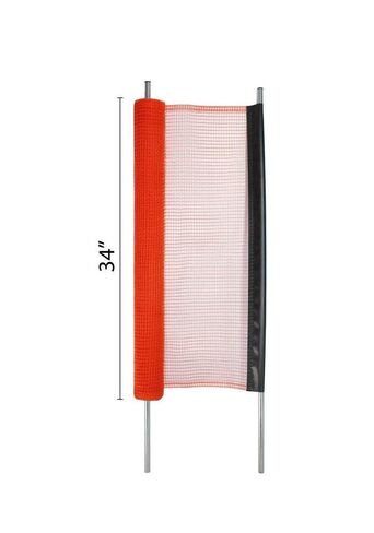 Kidkusion Driveway Safety Net | Not Retractable | Orange | 18' | Outdoor Barrier; Playtime Safety; Yard Safety in Kuwait
