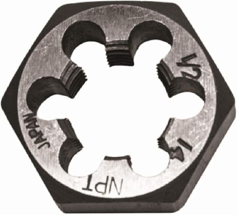 Century Drill & Tool ، 98303 ، 3/8-18 NPT ، Deal Die ، خيوط خارجية مقطوعة الدقة ، فولاذية عالية الكربون من الكربون in Kuwait
