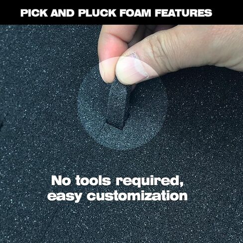 KYHSOM 4 Pack Pick and Pluck Foam 16x12x2 Inch - Pre-Cubed Cell Polyurethane Sheets for Tool Box, Camera, Craft and Protective Case Liner Organizer in Saudi Arabia