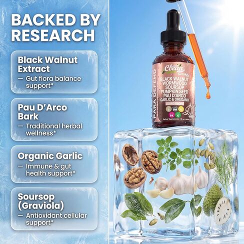 Para Defend Wormwood Black Walnut Cleanse للبشر يسقط سائل Soursop Gubkin Peed Pau d'Arco Oil من Oregano الكركم البربري نيم نيم صبغة اللحاء البارك in Saudi Arabia
