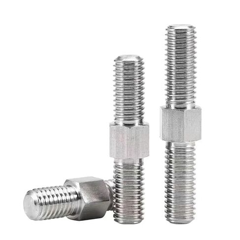 مسمار مزدوج الطرف من الفولاذ المقاوم للصدأ، عبوة من 5 مسامير وصواميل سداسية الرأس من الفولاذ المقاوم للصدأ 304 بأحجام متعددة (M6x30) in Kuwait