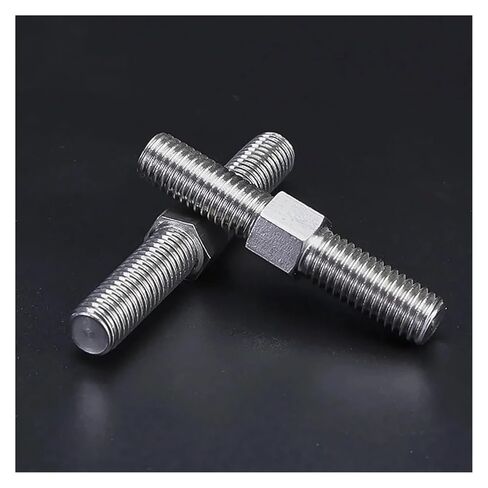 Stainless Steel Double-end Stud, Pack of 5 304 Stainless Steel Hex Head Double End Stud Bolts and Nuts Multiple Sizes(M6x30) in Saudi Arabia
