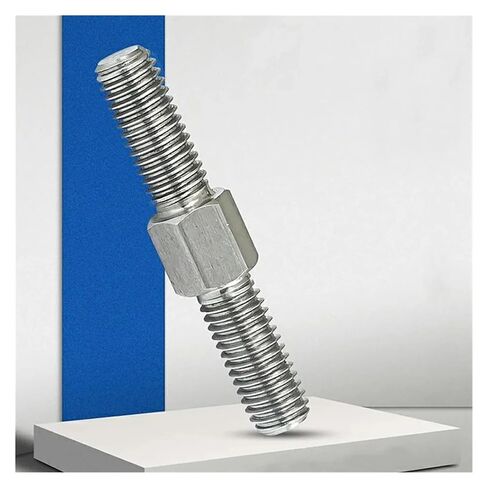 Stainless Steel Double-end Stud, Pack of 5 304 Stainless Steel Hex Head Double End Stud Bolts and Nuts Multiple Sizes(M6x30) in Saudi Arabia