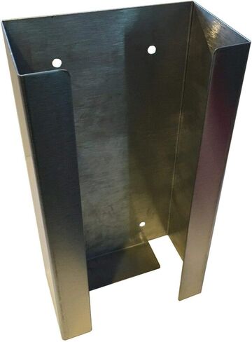 Stainless Steel Glove Dispenser for Hygienic Workspace - Single Glove Box Holder for Food Handling and Cleaning Tasks in Kuwait