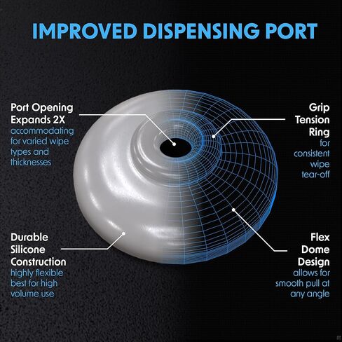 حزمة مناديل Wipex Gym: موزع مناديل أسود مع سلة المهملات - فولاذ مقاوم للصدأ متين، 4 × 800 قيراط مناديل معقمة لصالة الألعاب الرياضية لإعادة ملء المعدات لاستخدامها في المدرسة والمكتب وصالة الألعاب الرياضية والأماكن العامة in Kuwait