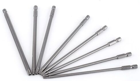 مجموعة لقمة مثقاب نجمة مفك براغي على شكل نجمة 150 مم 8 قطع مجموعة لقمة أمان للحفر اليدوي أو الكهربائي in Kuwait