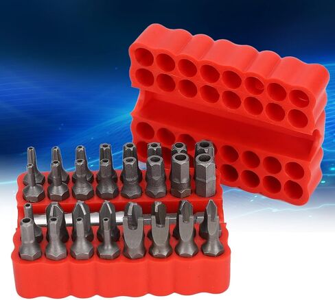 مجموعة بت الأمن مجموعة مفك البراغي 1/4in عرافة رمح 33 قطعة برغي أمان بت مجموعة للكمبيوتر السيارة والصيانة الإلكترونية in Kuwait