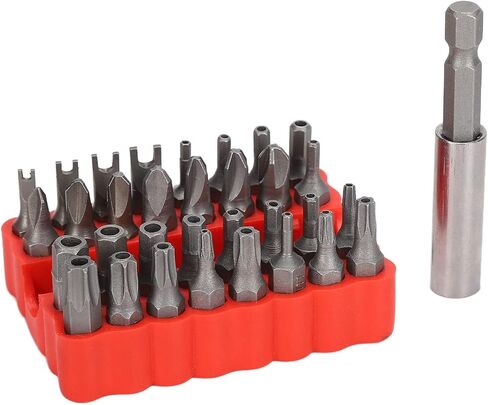 مجموعة بت الأمن مجموعة مفك البراغي 1/4in عرافة رمح 33 قطعة برغي أمان بت مجموعة للكمبيوتر السيارة والصيانة الإلكترونية in Kuwait