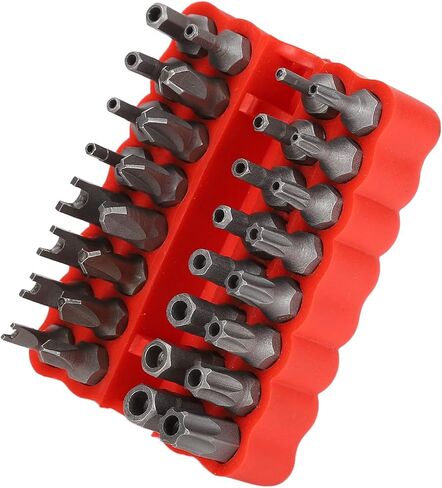 مجموعة بت الأمن مجموعة مفك البراغي 1/4in عرافة رمح 33 قطعة برغي أمان بت مجموعة للكمبيوتر السيارة والصيانة الإلكترونية in Kuwait