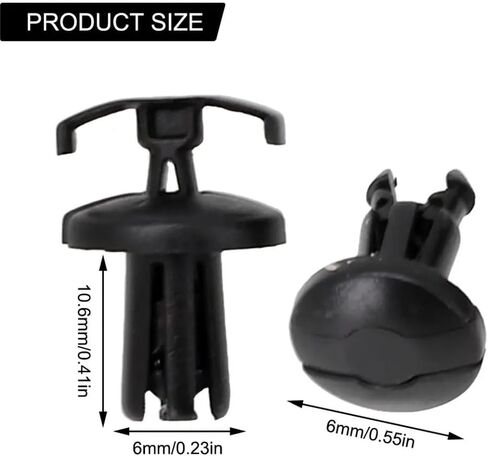 10X Plastic Screw Decorative Clip Pushed Rivets 90683-GAZ-003 Compatible with Automotive Motorcycle Parts for Part Number 90683-GAZ-003 in Saudi Arabia