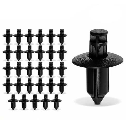 Replacement Parts for 30x 8mm Nylon Cowl Retainer Fastener Rivet Push-Type for Honda CR-V Accord Acura Mod-A58PP-76375 in Saudi Arabia