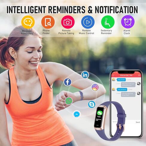 Fitness Tracker, Activity TrackersWatch with 24/7 Heart Rate Blood Oxygen Sleep Monitor, 1.1" HD Screen Fitness Watch, IP68 Waterproof Step Counter Pedometer for Women Men Android iOS in Kuwait