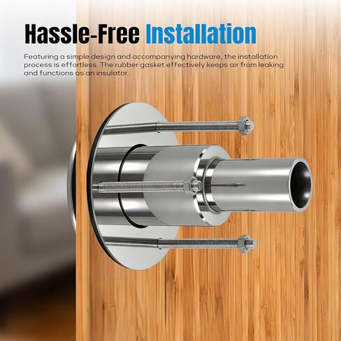 Thru Hull Exhaust Skin,for Diesel Parking heaters,24mm Stainless Steel 316 Tube Pipe Socket Hardware in Kuwait