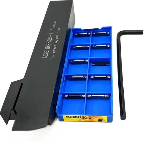 MGEHR1010-1.5 MGEHR1212-1.5 MGEHR1616-1.5 Handle and Inserts MGMN150 H01 Grooving Inserts, 10mm Diameter External GRO MGEHR(MGEHR1010-1.5) in Saudi Arabia